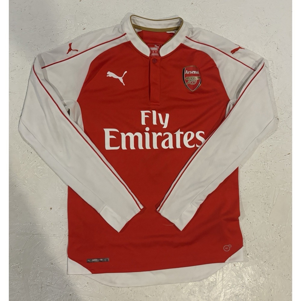 ARSENAL LONDON 2014/2015 HOME FOOTBALL SHIRT PUMA SIZE M ADULT LONG SLEEVE